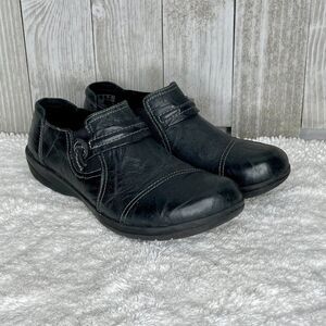 Clarks Collection Black Loafers Cheyn Madi Size 8 M